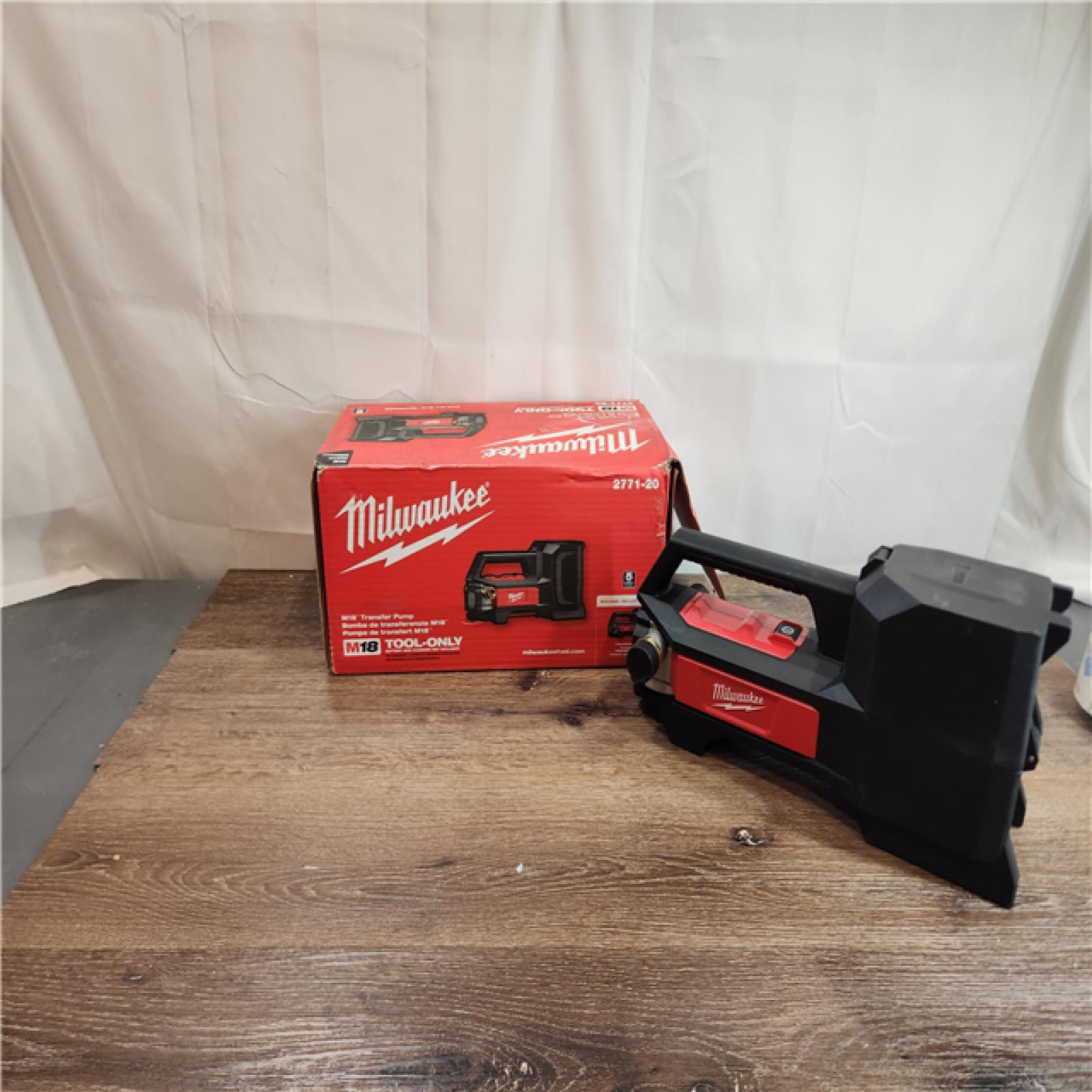 AS-IS Milwaukee M18 18-Volt 1/4 HP Lithium-Ion Cordless Transfer Pump (Tool Only)