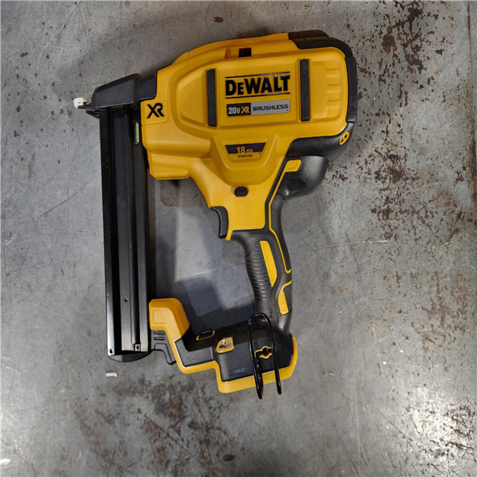 HOUSTON LOCATION - AS-IS DEWALT Cordless 18-Gauge Narrow Crown Stapler (Tool Only)