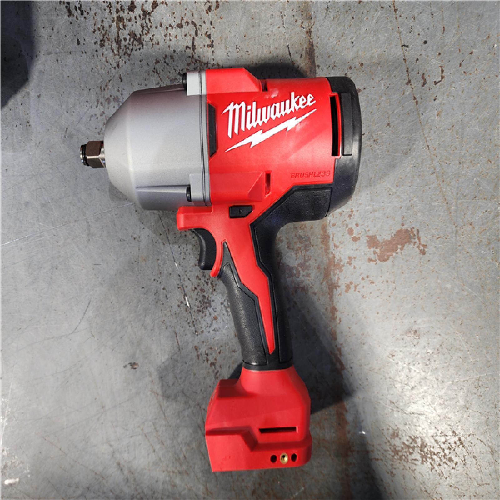 HOUSTON LOCATION - AS-IS (APPEARS LIKE NEW) Milwaukee 18V Cordless 1/2  Impact Wrench with Friction Ring Kit