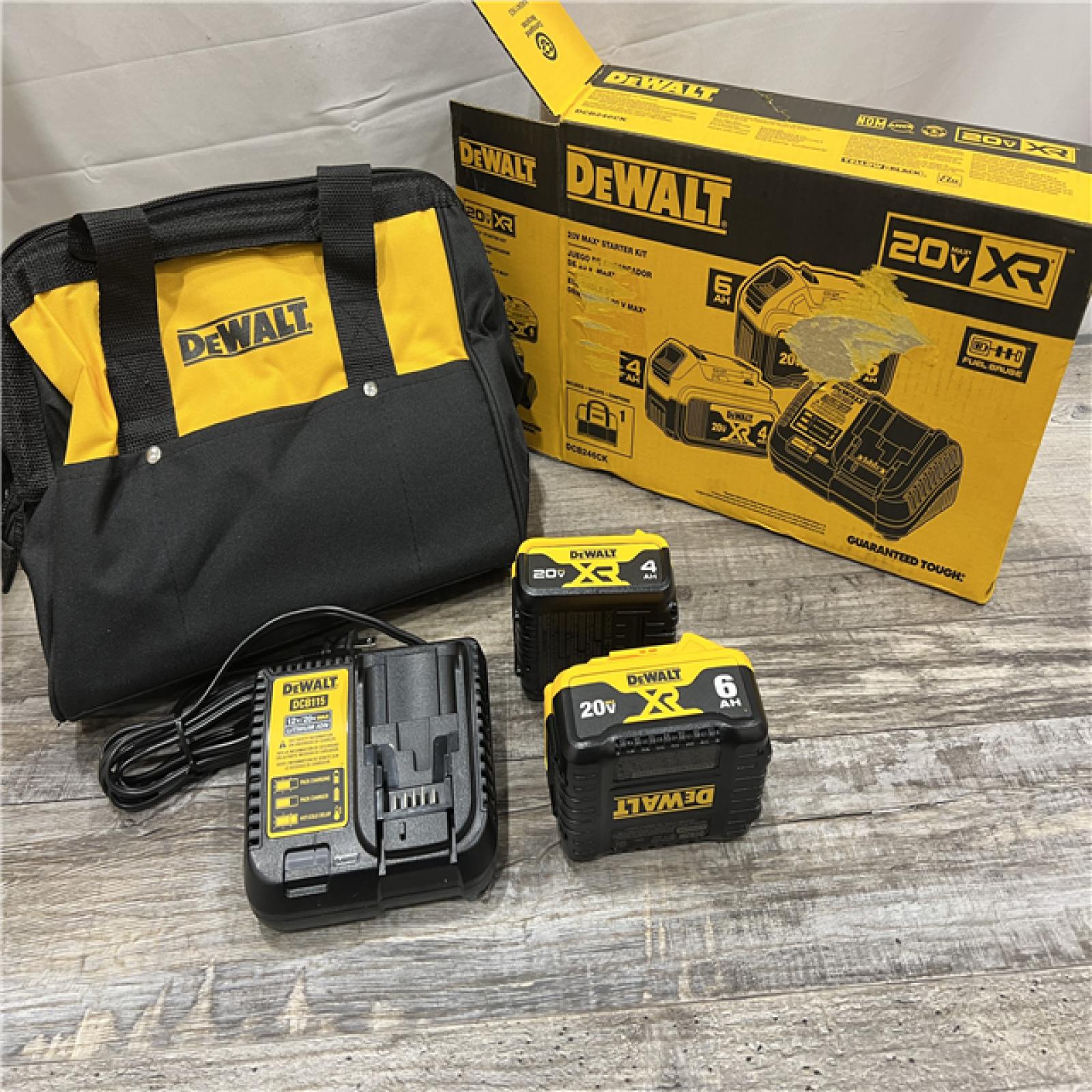 AS-IS Dewalt-DCB246CK 20V MAX* Lithium Ion Starter Kit