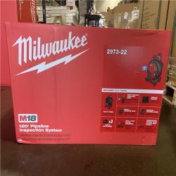 NEW! Milwaukee M18 18-Volt Lithium-Ion Cordless 120 Ft. Pipeline Inspection System Image Reel Kit with Batteries and Charger