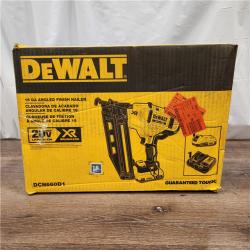 AS-IS DeWalt DCN660D1 20V 16 Gauge Cordless Angled Finish Nailer Kit W/ 2Ah Battery