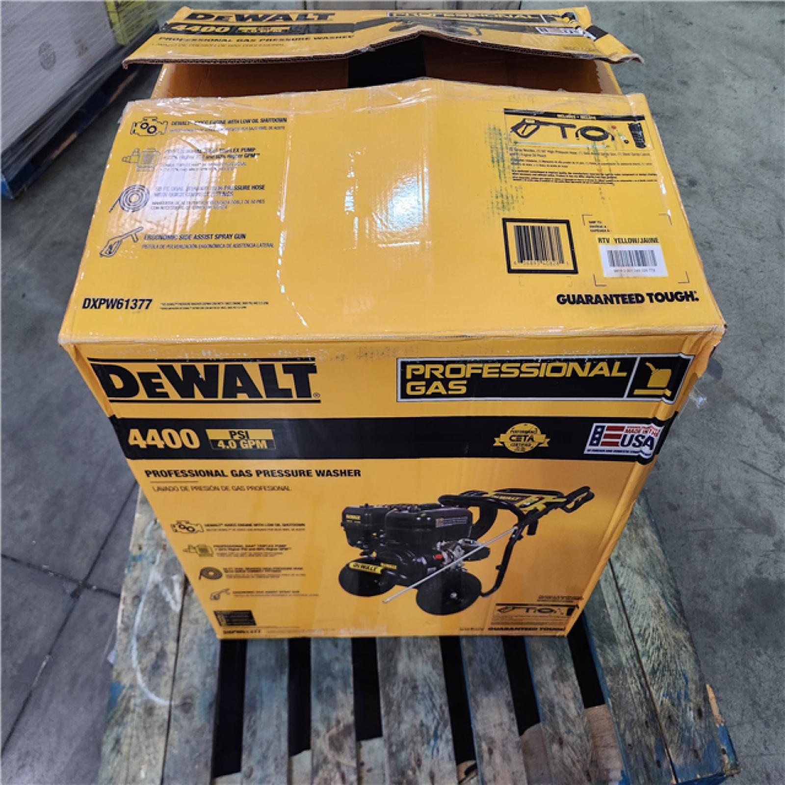 California AS-IS DEWALT 4400 PSI 4.0 GPM Gas Cold Water Pressure Washer with 420cc Engine