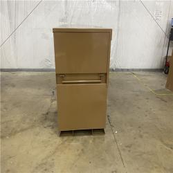 Houston Location - AS-IS Knaack 49in. W x 30in. L x 60in.Steel Jobsite Storage Piano Box