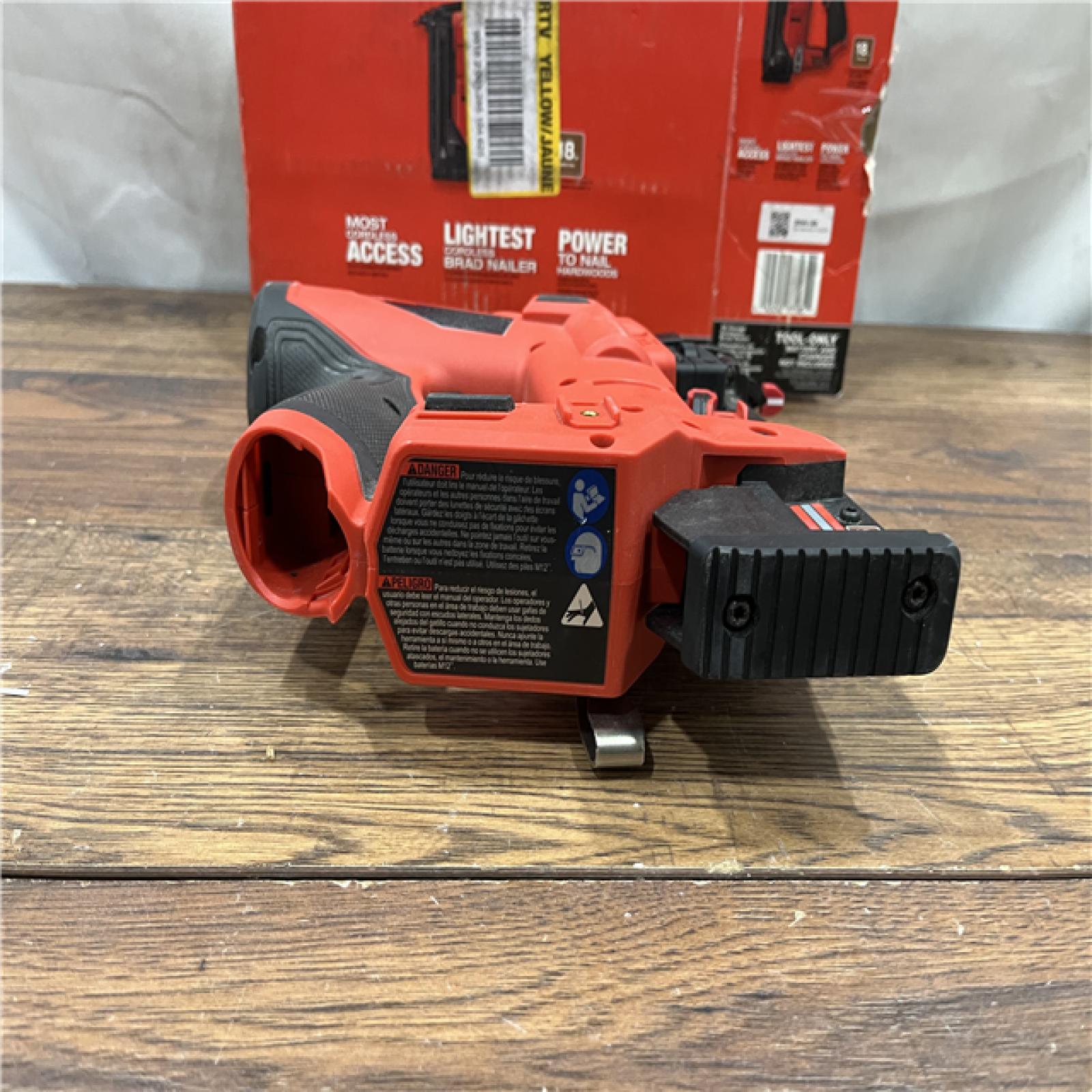 AS IS M12 FUEL 12-Volt Lithium-Ion Brushless Cordless 18-Guage Compact Brad Nailer (Tool Only)