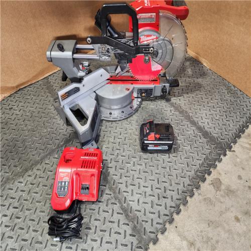 HOUSTON LOCATION - AS-IS Milwaukee M18 FUEL Brushless Cordless 7-1/4 in. Dual Bevel Sliding Compound Miter Saw Kit