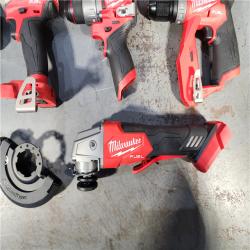 HOUSTON LOCATION - AS-IS MILWAUKEE 6 TOOL COMBO KIT W/ (2) BATTERY & CHARGER