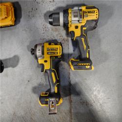 HOUSTON LOCATION - AS-IS DEWALT 20V MAX Cordless Brushless Hammer Drill/Driver 2 Tool Combo Kit with FLEXVOLT ADVANTAGE