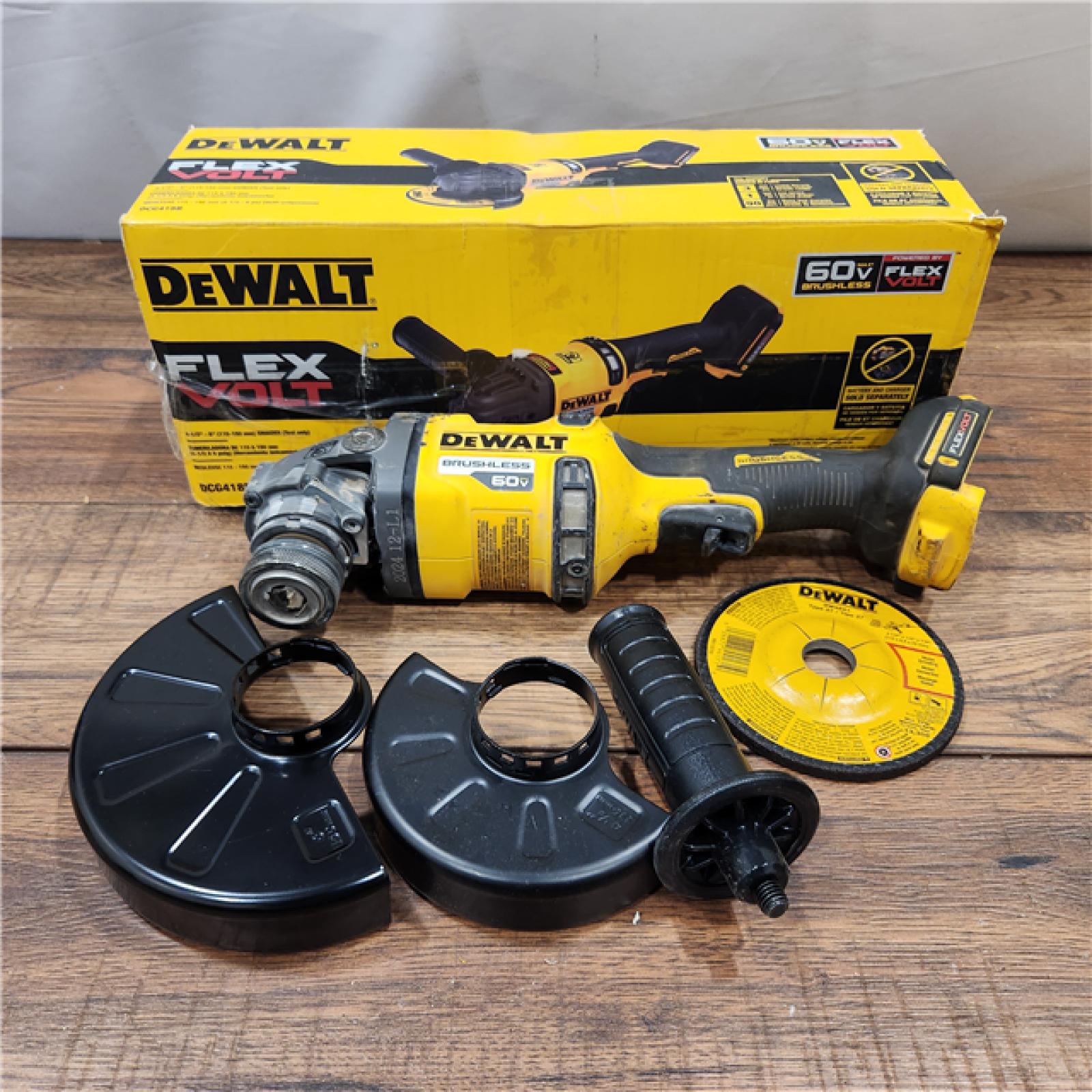 AS-IS DeWalt FLEXVOLT 60V MAX Cordless Grinder  4.5 - 6   9000 RPM  1 EA (115-DCG418B)