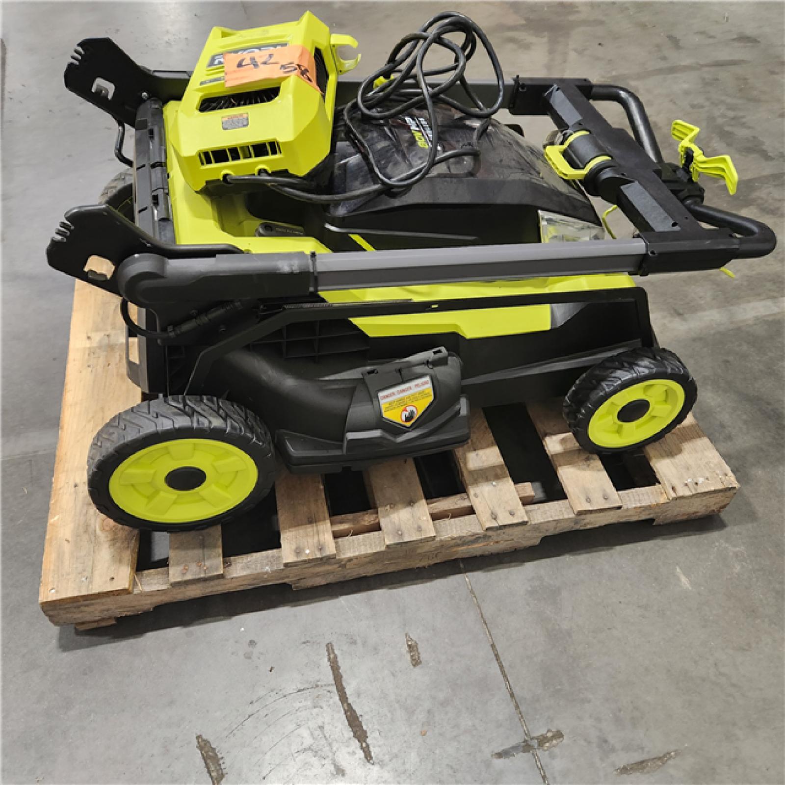 Dallas Location - As-Is RYOBI 80V HP 30 in. Mower with Battery and Charger