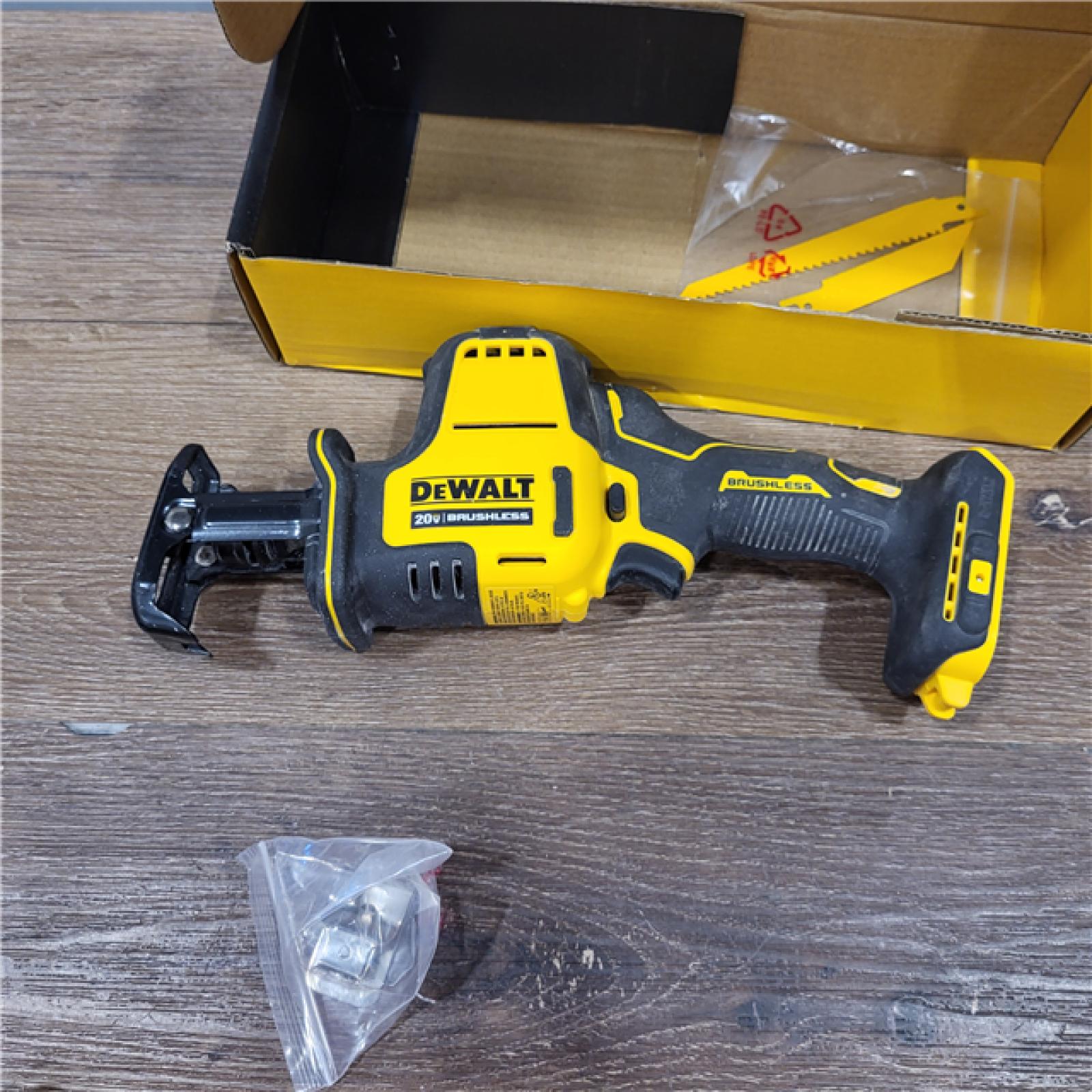 AS-IS Dewalt DCS369B ATOMIC 20V MAX Cordless One-Handed Reciprocating Saw (Tool Only)