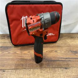 AS IS MMilwaukee M12 FUEL 12-Volt Lithium-Ion Brushless Cordless 1/2 in. Hammer Drill Kit with 1 Compact 2.0Ah Battery Pack and 1 Charger