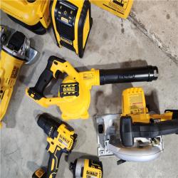 HOUSTON LOCATION - AS-IS (APPEARS LIKE NEW) DEWALT 20-Volt Max Lithium-Ion 10-Tool Cordless Combo Kit with Two 2.0 Ah Batteries, Charger and 2 Bags