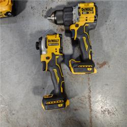 HOUSTON LOCATION - AS-IS DEWALT 20V MAX XR Hammer Drill and ATOMIC Impact Driver 2 Tool Cordless Combo Kit with (2) 4.0Ah Batteries, Charger, and Bag