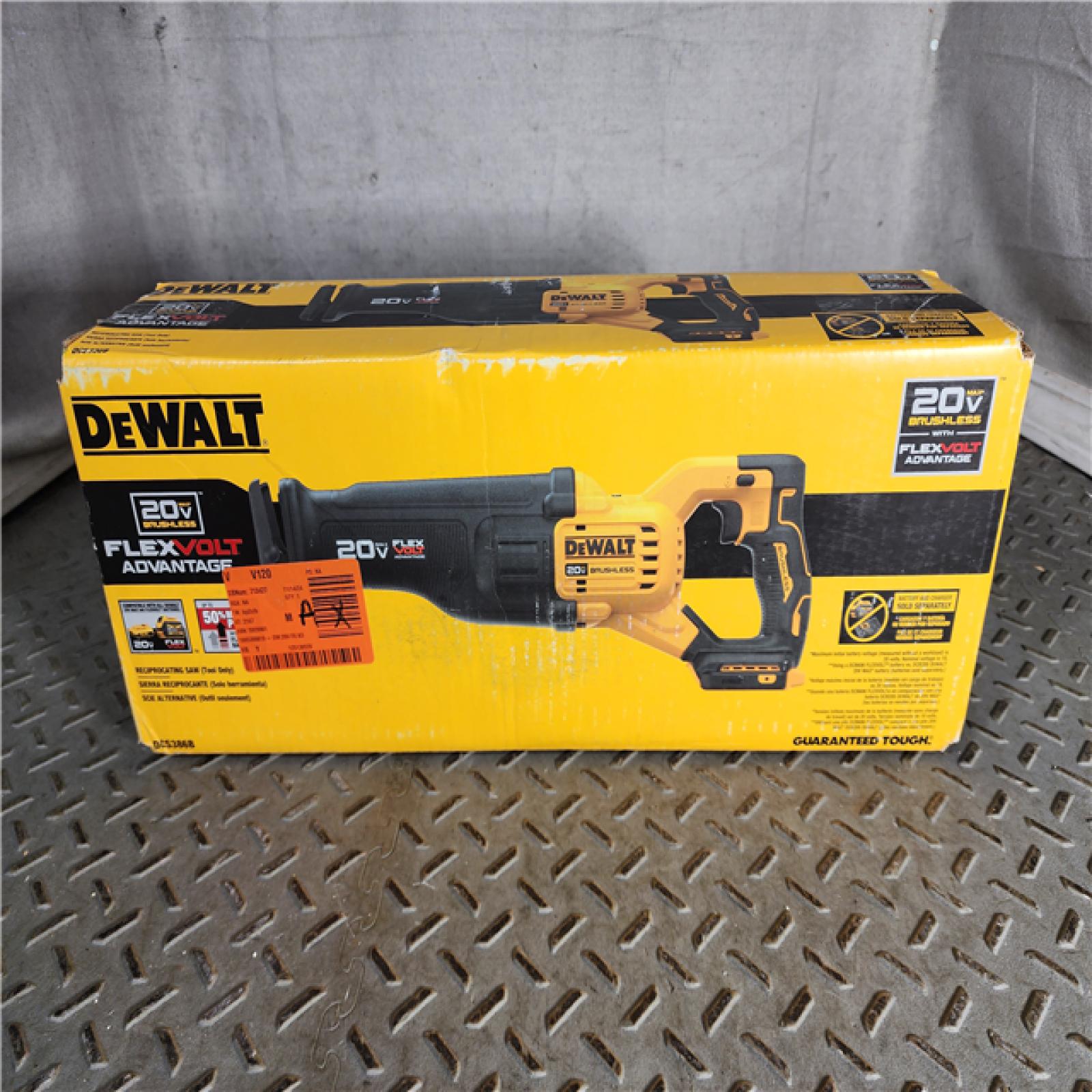 HOUSTON LOCATION - AS-IS 20V MAX Lithium Ion Cordless Brushless Reciprocating Saw with FLEXVOLT ADVANTAGE (Tool Only)