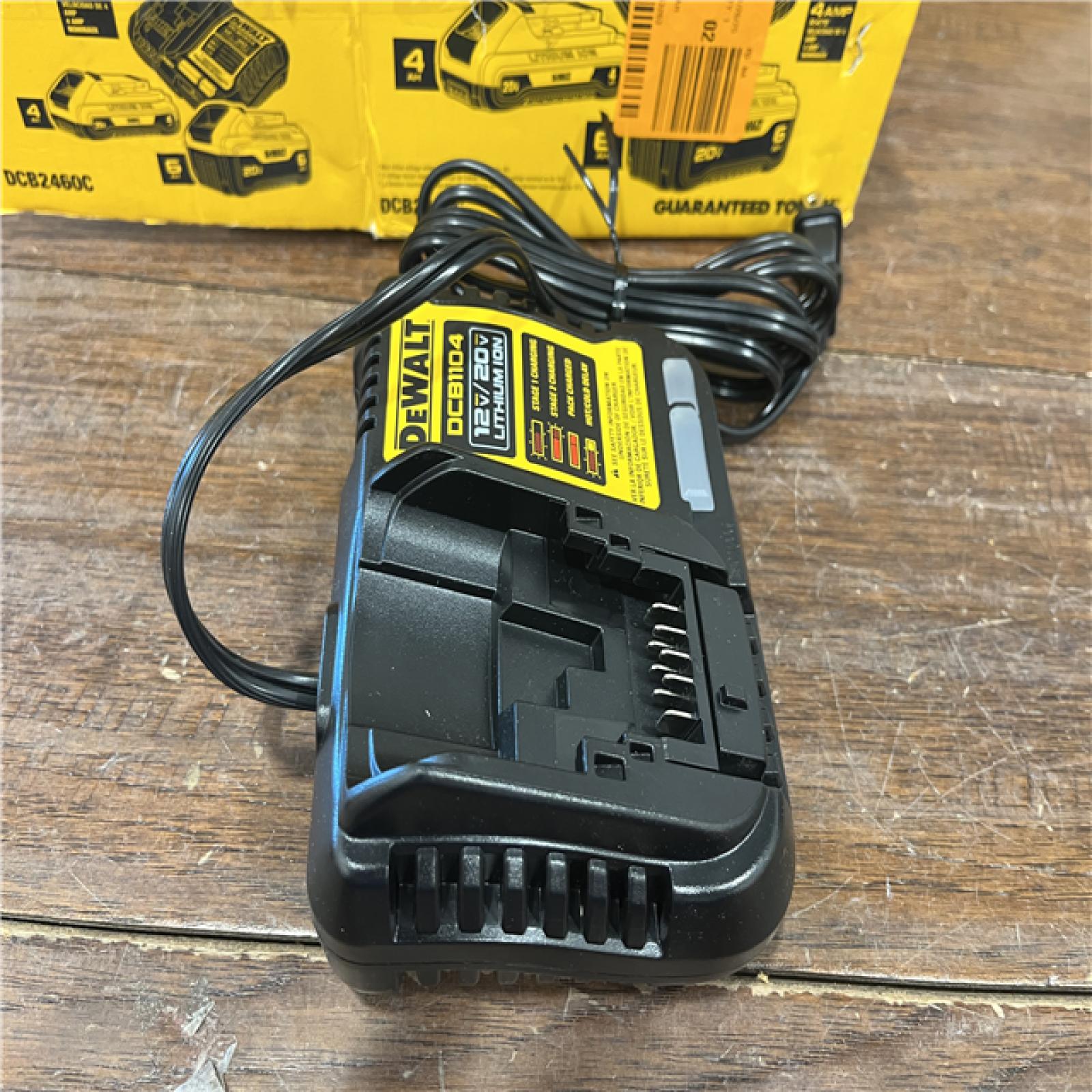 AS-ISDEWALT 20V MAX Lithium-Ion 6.0Ah and 4.0Ah Battery and Charger Starter Kit