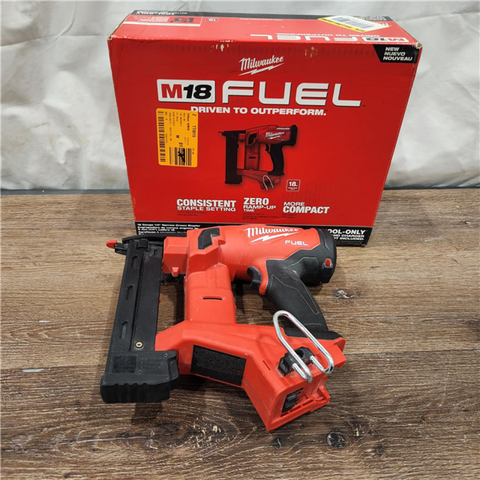 AS-IS M18 FUEL 18-Volt Lithium-Ion Brushless Cordless 18-Gauge 1/4 in. Narrow Crown Stapler (Tool-Only)