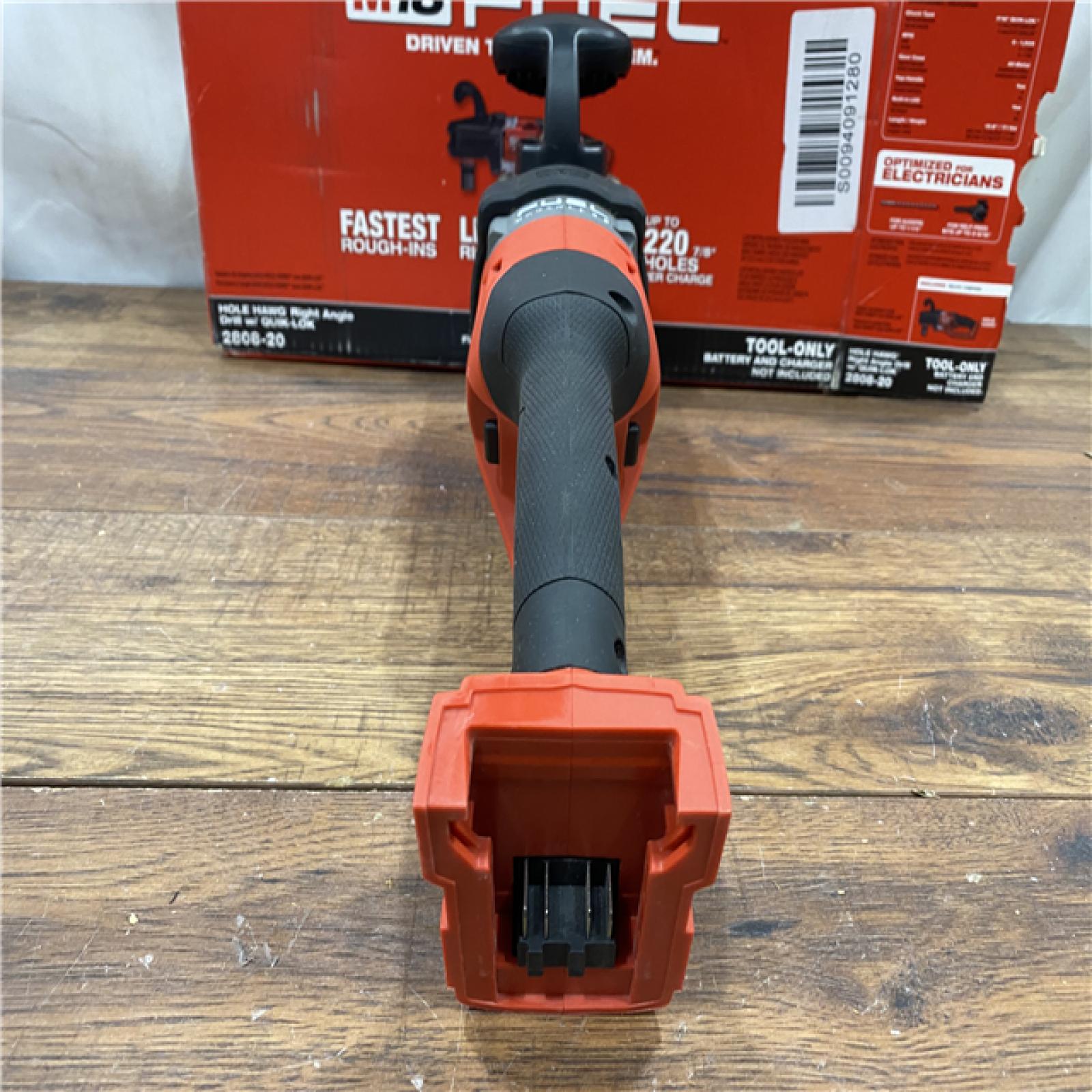 AS IS Milwaukee M18 FUEL 18V Lithium-Ion Brushless Cordless Hole Hawg 7/16 in. Right Angle Drill W/ Quick-Lok (Tool-Only)