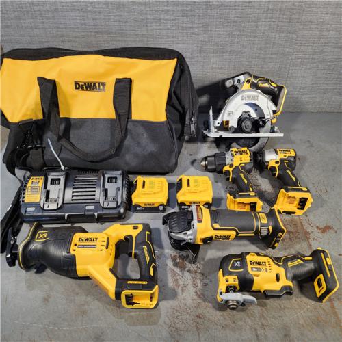 HOUSTON LOCATION - AS-IS DEWALT 20V 6-TOOL COMBO KIT W (2) BATTERY & CHARGER