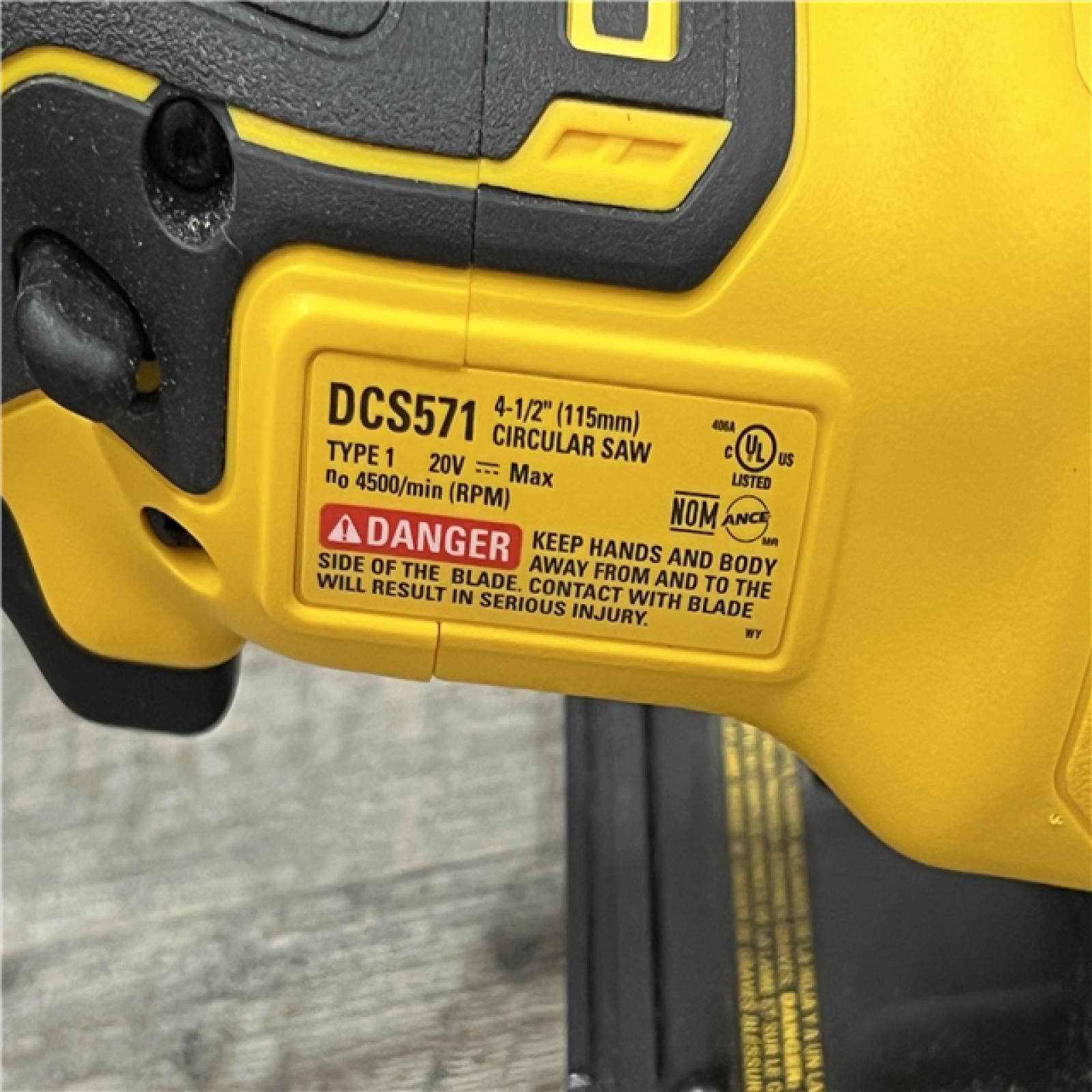 AS-IS DEWALT ATOMIC 20V MAX Cordless Brushless 4-1/2 in. Circular Saw (Tool Only)