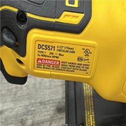 AS-IS DEWALT ATOMIC 20V MAX Cordless Brushless 4-1/2 in. Circular Saw (Tool Only)