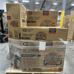 DALLAS LOCATION - Commercial Electric 24 in. 2-Speed Heavy Duty Tilt Drum Fan PALLET - (8 UNITS)