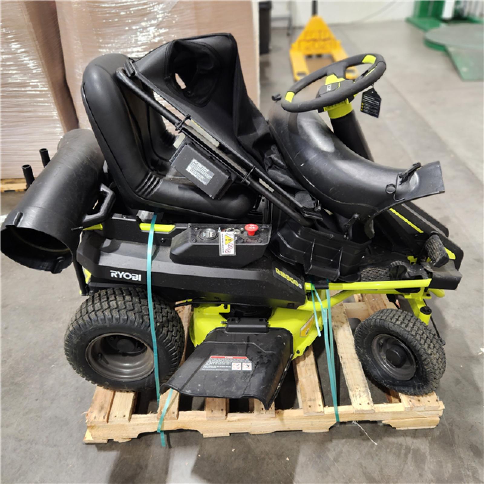 Dallas Location - As-Is RYOBI 48V Brushless 30 in. 50 Ah Battery Electric Rear Engine Riding Mower