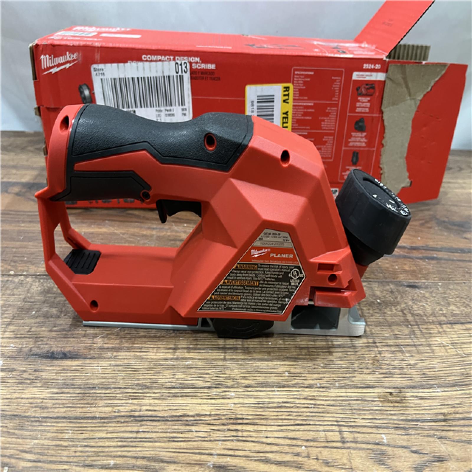 AS IS Milwaukee M12 Brushless 2-inch Planer, Tool Only