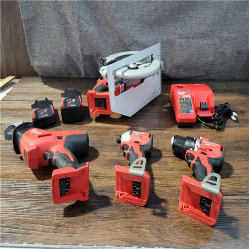 CALIFORNIA NEW MILWAUKEE M18 4-TOOL COMBO KIT (2 BATTERIES, 1 CHARGER, AND BAG INCLUDED)