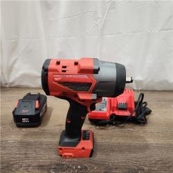 AS-IS Milwaukee M18 1/2 in. Cordless Brushless High Torque Impact Wrench Kit (Battery & Charger)