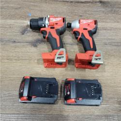 AS-IS Milwaukee M18 Compact Brushless 2-Tool Combo Kit