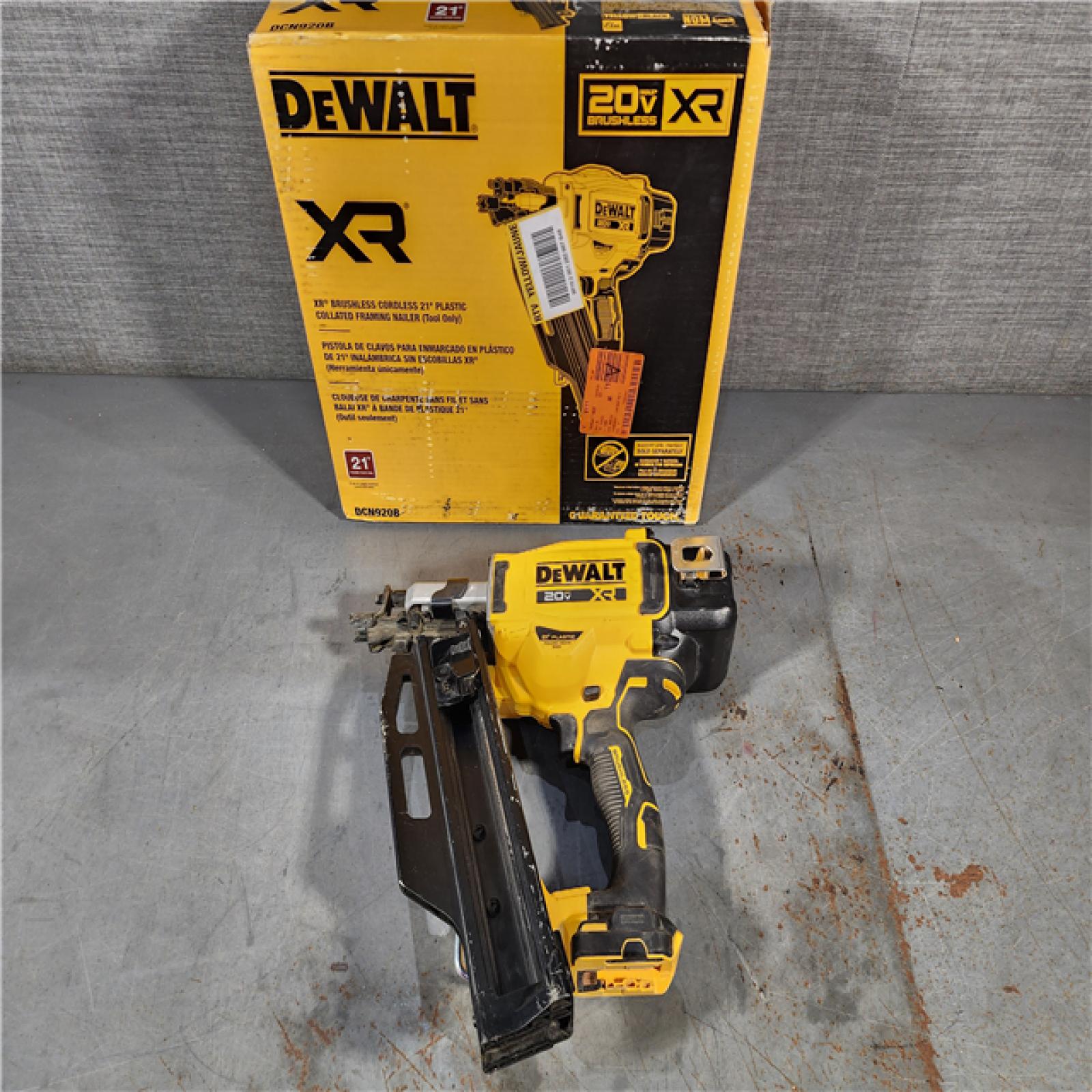 HOUSTON LOCATION - AS-IS DEWALT 20-Volt 21Â° Cordless Framing Nailer (Tool-Only)