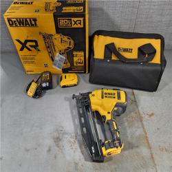 HOUSTON LOCATION - AS-IS DeWalt DCN660D1 20V 16 Gauge Cordless Angled Finish Nailer Kit W/ 2Ah Battery