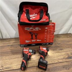 AS IS Milwaukee 3497-22 12V Brushless Hammer Drill and Impact Driver Combo Kit