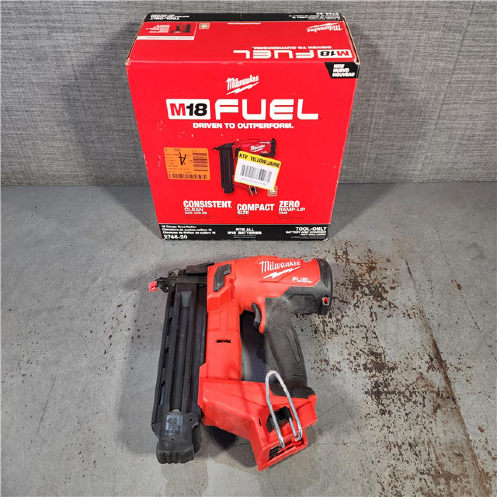 HOUSTON LOCATION - AS-IS Milwaukee M18 Fuel 18V Brushless 18-Gauge Brad Nailer 2746-20 (Bare Tool)