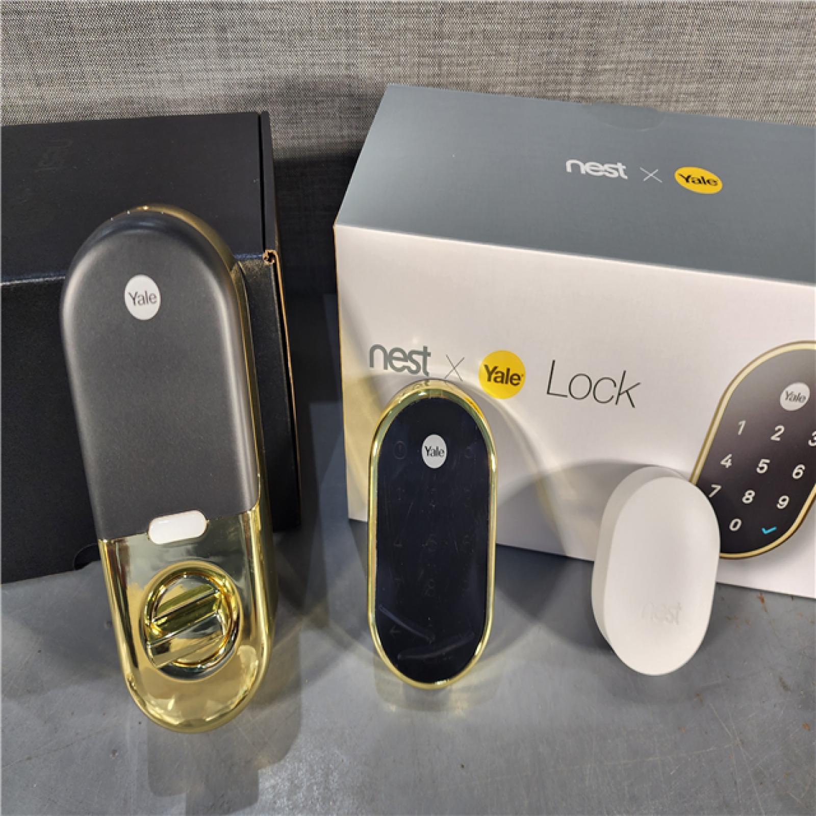 HOUSTON LOCATION - AS-IS (APPEARS LIKE NEW) Nest X Yale Lock (Polished Brass) with Nest Connect