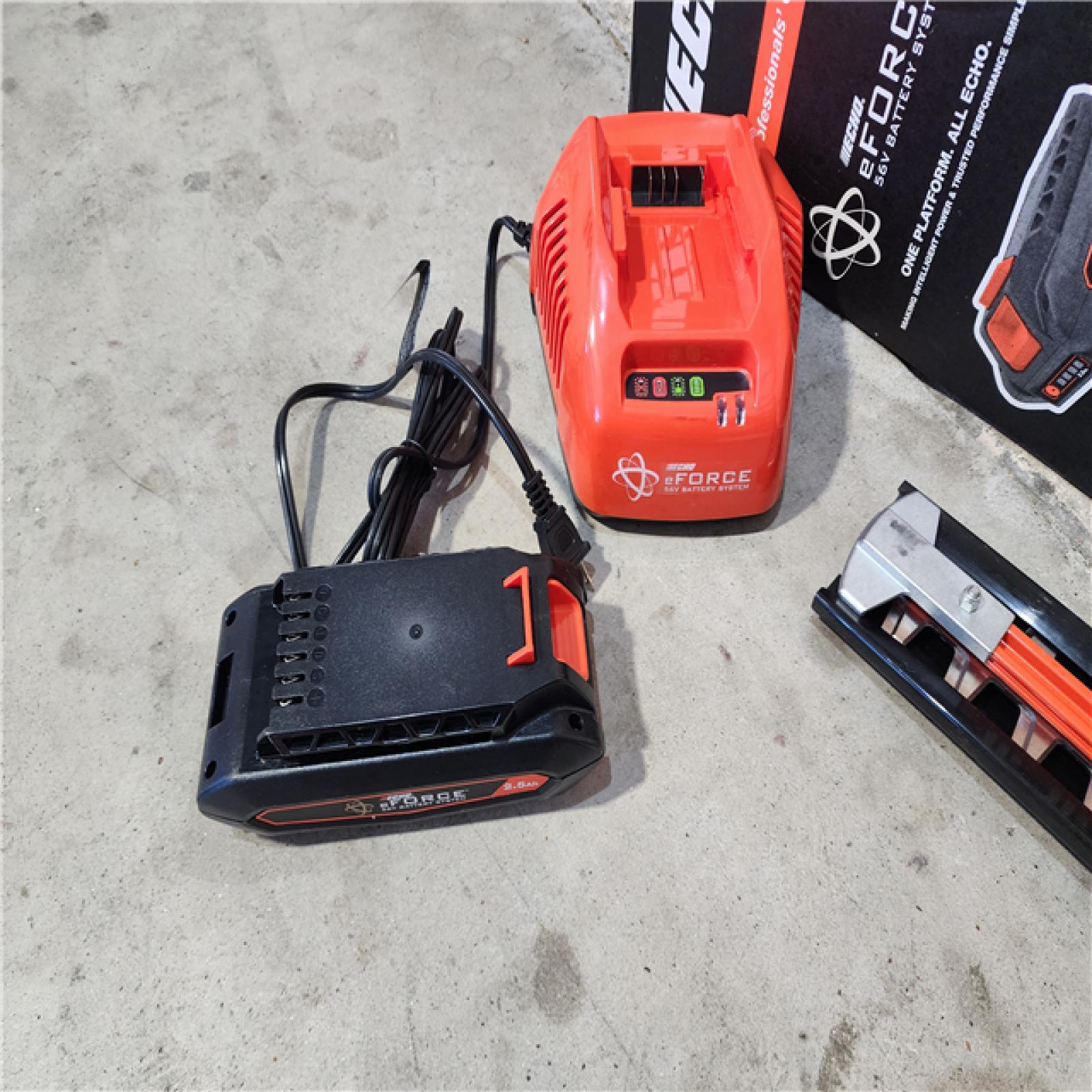 HOUSTON LOCATION - AS-IS EFORCE 22 in. 56V Cordless Battery Hedge Trimmer with 2.5Ah Battery and Charger