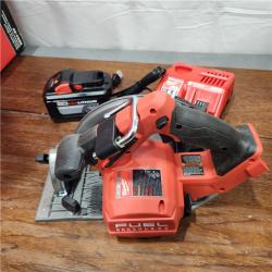 AS-IS  Milwaukee M18 FUEL 18-Volt Lithium-Ion Brushless Cordless 7-1/4 in. Circular Saw Kit