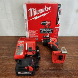 AS-IS Milwaukee M18 Compact Brushless Cordless 1/2 in. Drill/Driver Kit