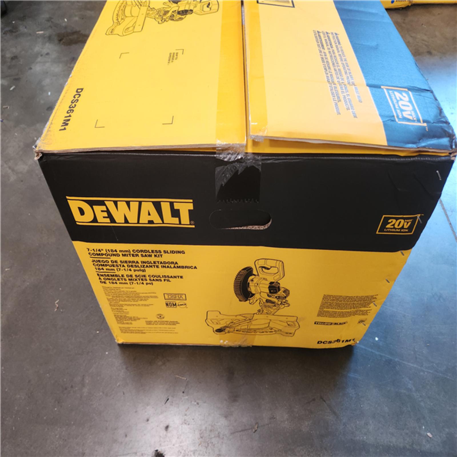 California NEW Dewalt 7-1/4 Cordless Sliding Compound Miter Saw Kit