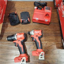 AS-IS Milwaukee M18 Compact Brushless 2-Tool Combo Kit