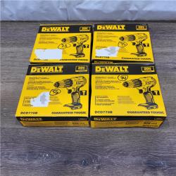 NEW! DEWALT Brushless 20V MAX 1/2 Hammer/Drill Driver (Tool only) ( Lote for 4 )