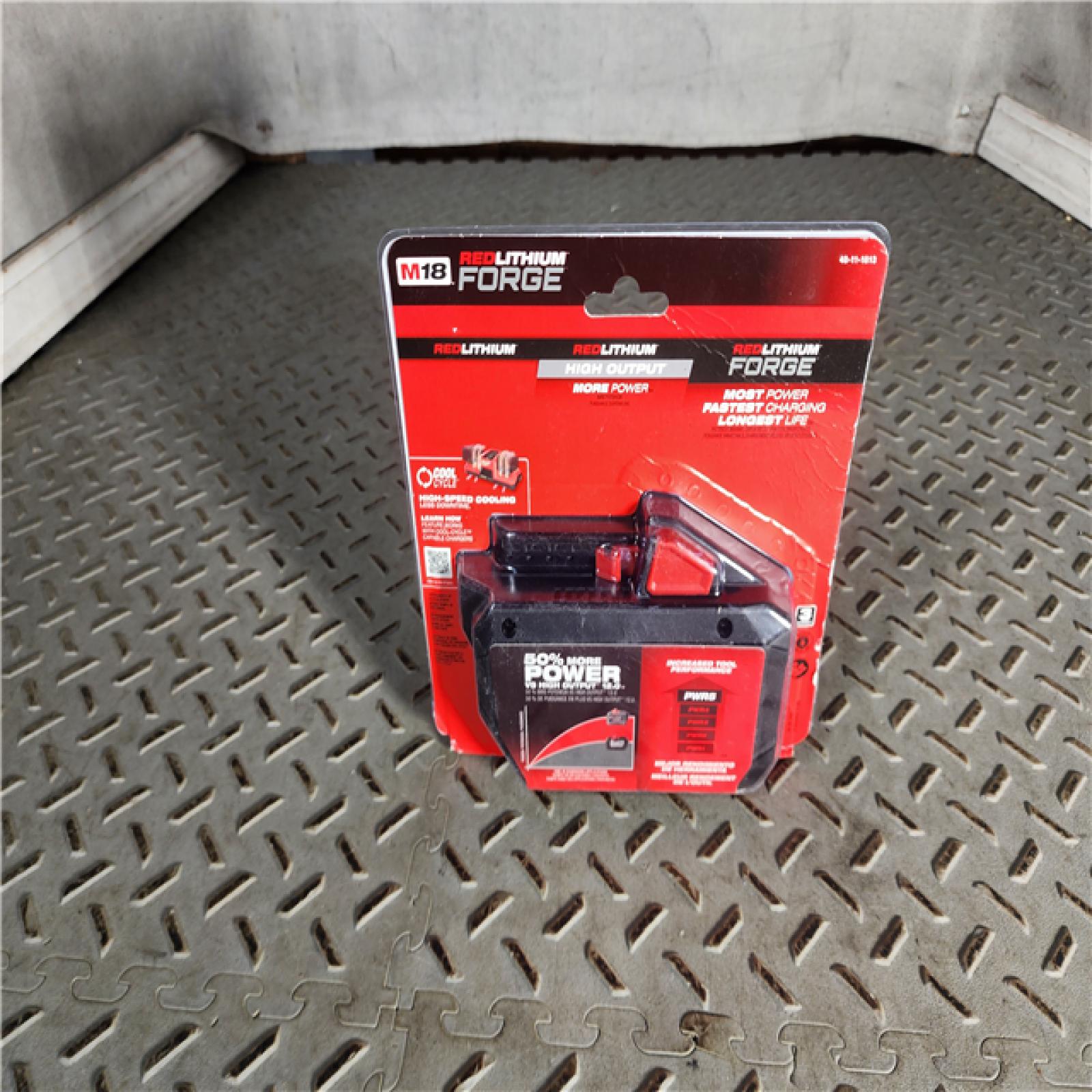 HOUSTON LOCATION - AS-IS (NEW) Milwaukee 48-11-1813 M18 REDLITHIUM FORGE High Output 12.0Ah Battery Pack