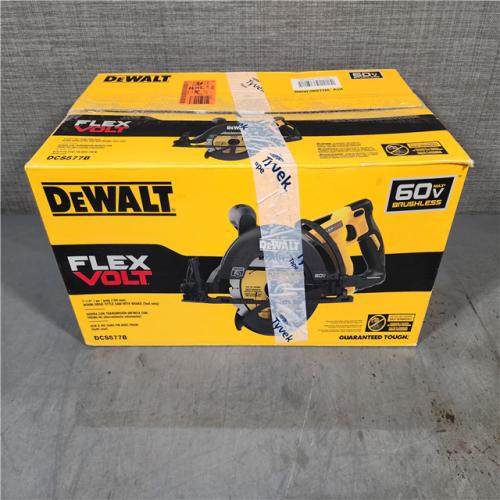 HOUSTON LOCATION - AS-IS DEWALT FLEXVOLT 60V MAX Cordless Brushless 7-1/4 in. Wormdrive Style Circular Saw (Tool Only)