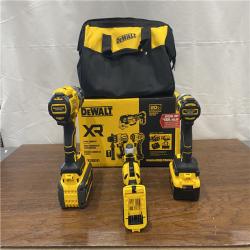 AS-IS DEWALT 20-Volt Lithium-Ion Cordless 3-Tool Combo Kit with FLEXVOLT 9 Ah and 20V 6 Ah Batteries and Charger