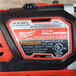 AS-IS Milwaukee M18 18V Cordless Brushed 2 Tool Drill/Driver and Impact Driver Kit