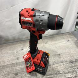 AS-IS Milwaukee 2904-22 Hammer Drill Driver Kit with Batteries  Charger & Tool Case  Red