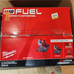 HOUSTON LOCATION - AS-IS (APPEARS LIKE NEW) M18 FUEL 18V 10 in. Lithium-Ion Brushless Cordless Dual Bevel Sliding Compound Miter Saw Kit with One 8.0 Ah Battery