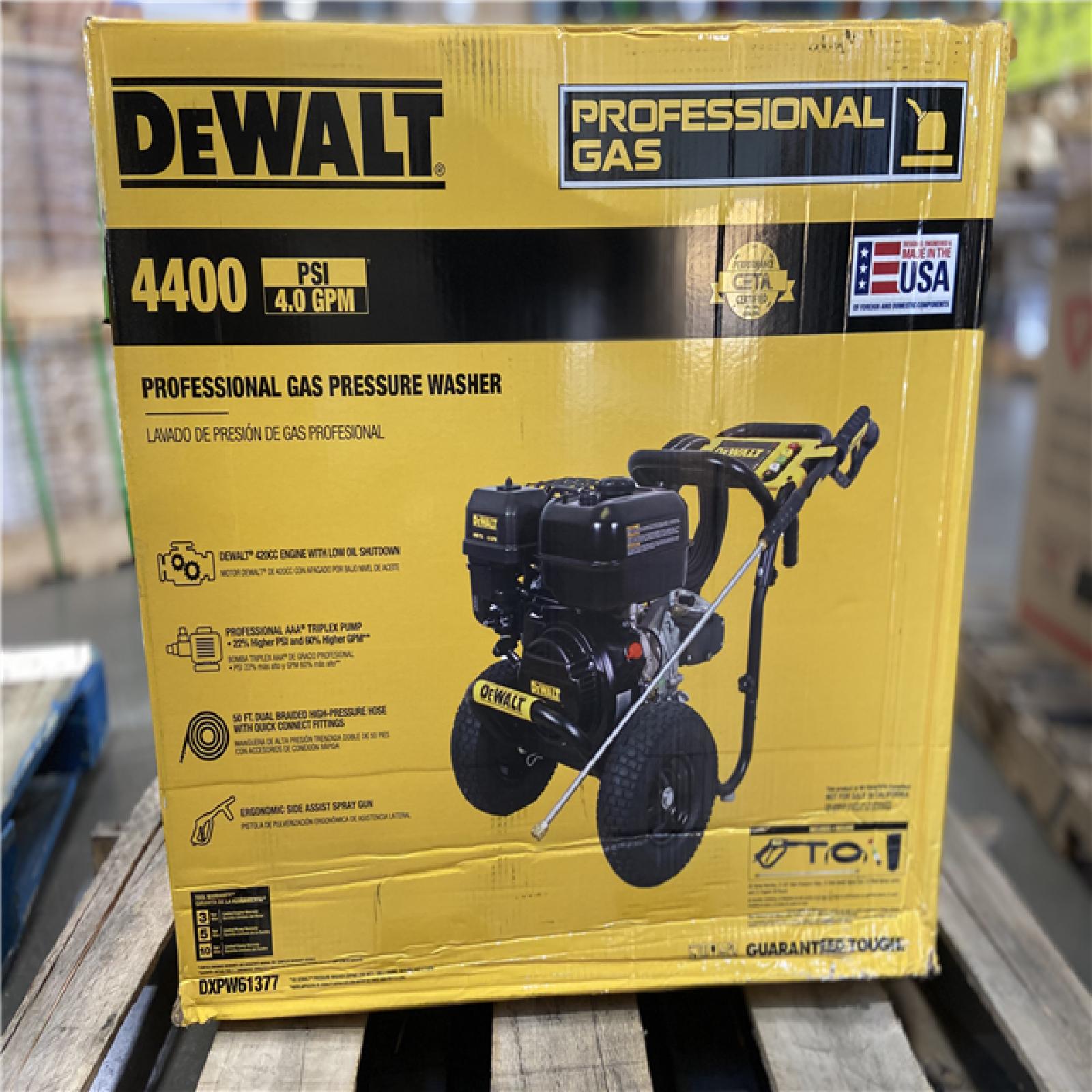 DALLAS LOCATION - DEWALT 4400 PSI 4.0 GPM Cold Water Gas Pressure Washer