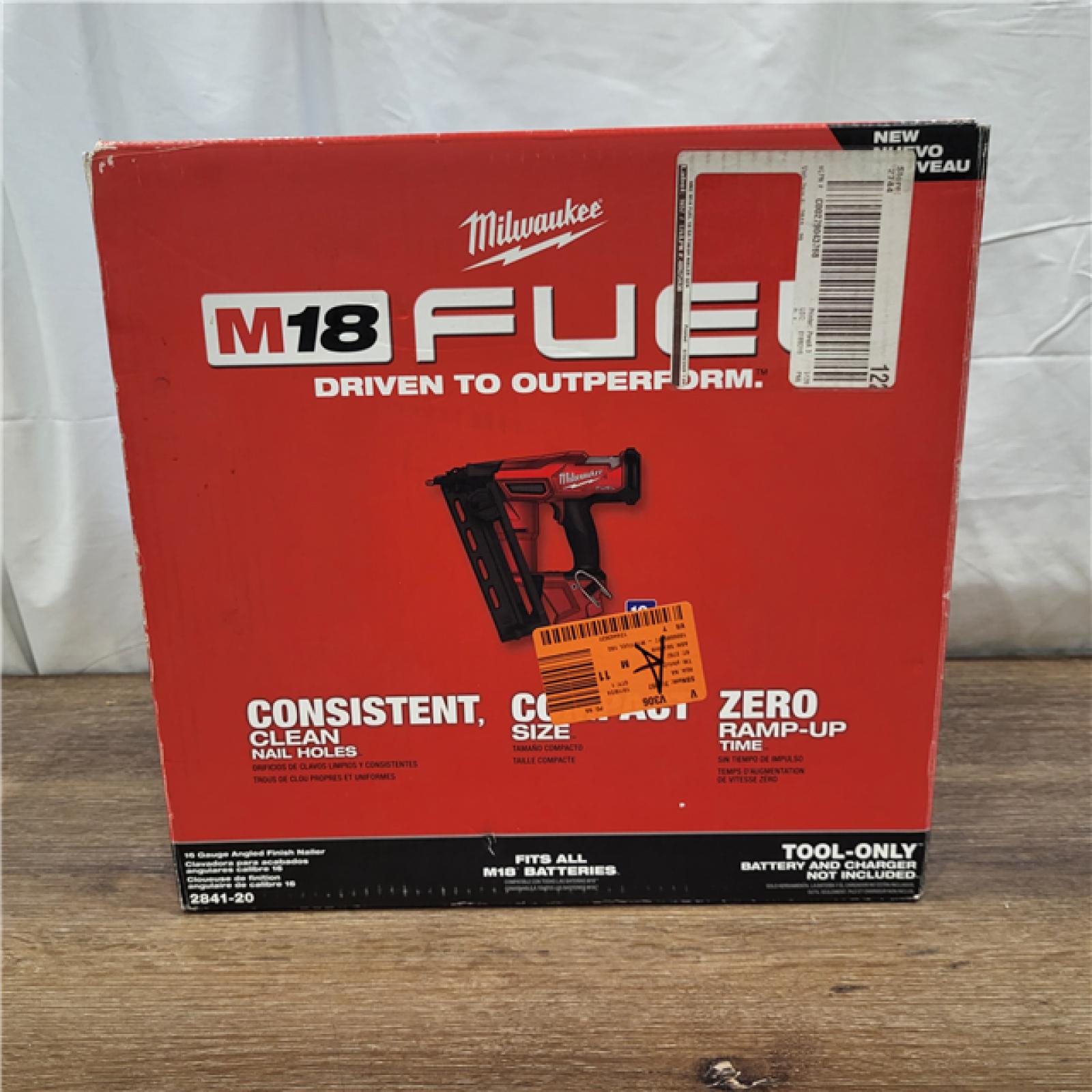 AS-IS Milwaukee 2841-20 18V Cordless Gen II 16 Gauge Angled Finish Nailer (Tool Only)